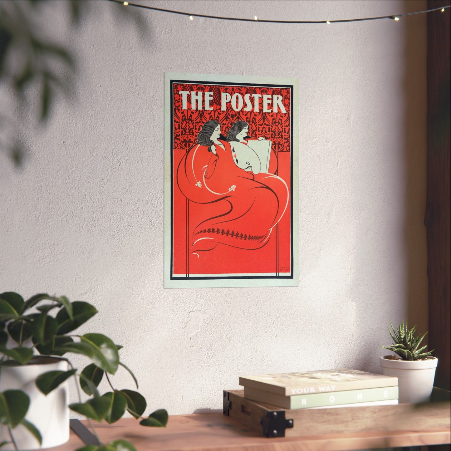 The Poster, Miss Art and Miss Litho - Elisha Brown Bird (1896) - Wall Poster Print