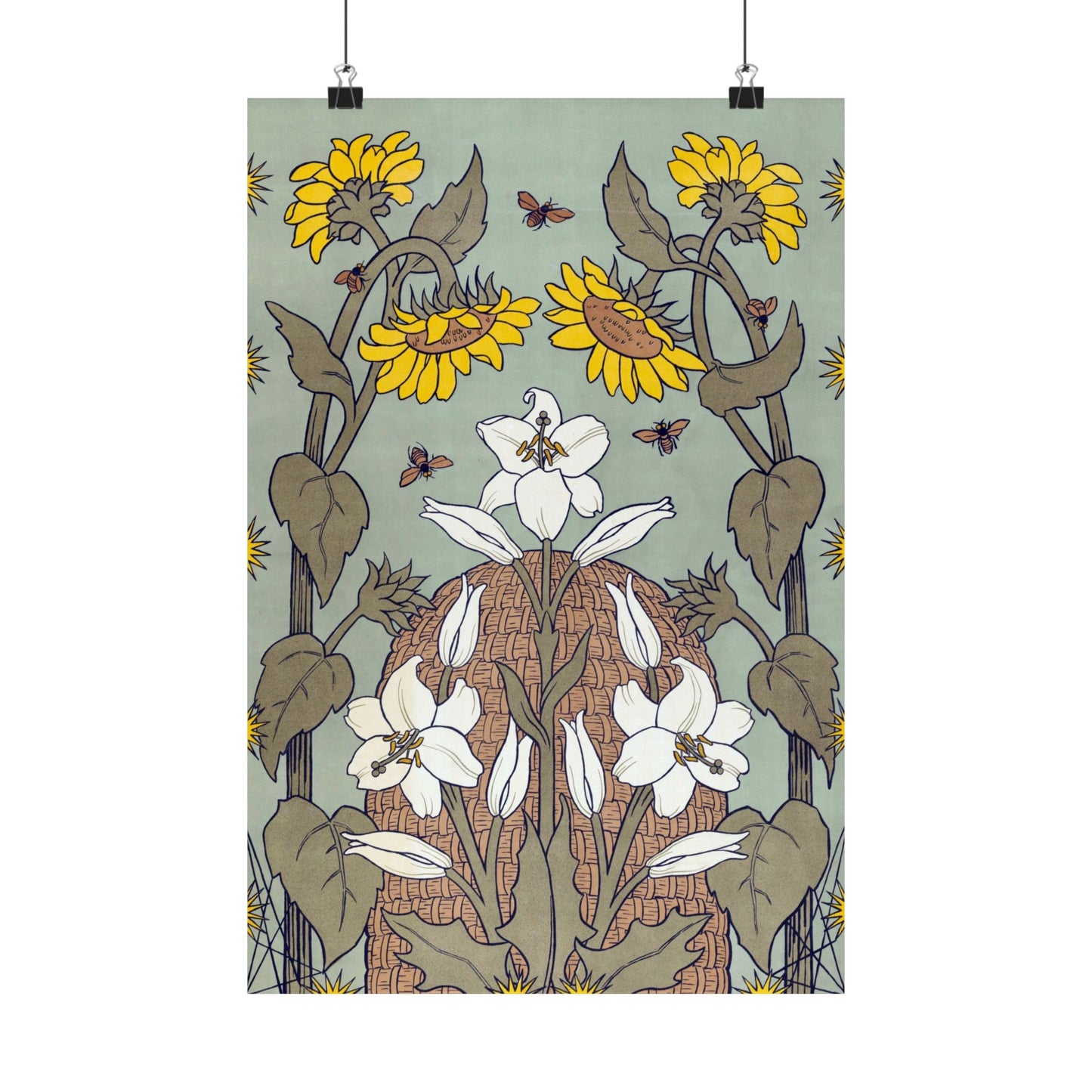 Bees and Beehive, National Exhibition of Women’s Labor in The Hague - Suze Fokker (1898) - Wall Poster Print