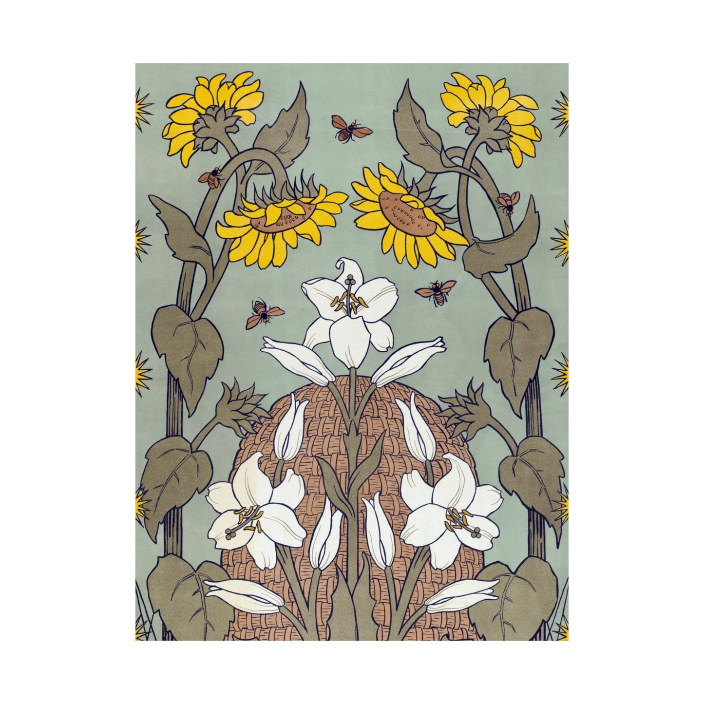 Bees and Beehive, National Exhibition of Women’s Labor in The Hague - Suze Fokker (1898) - Wall Poster Print