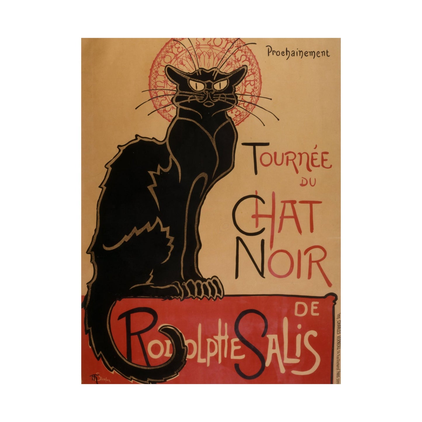 Le Chat Noir - Théophile Steinlen (1896) - Wall Poster Print