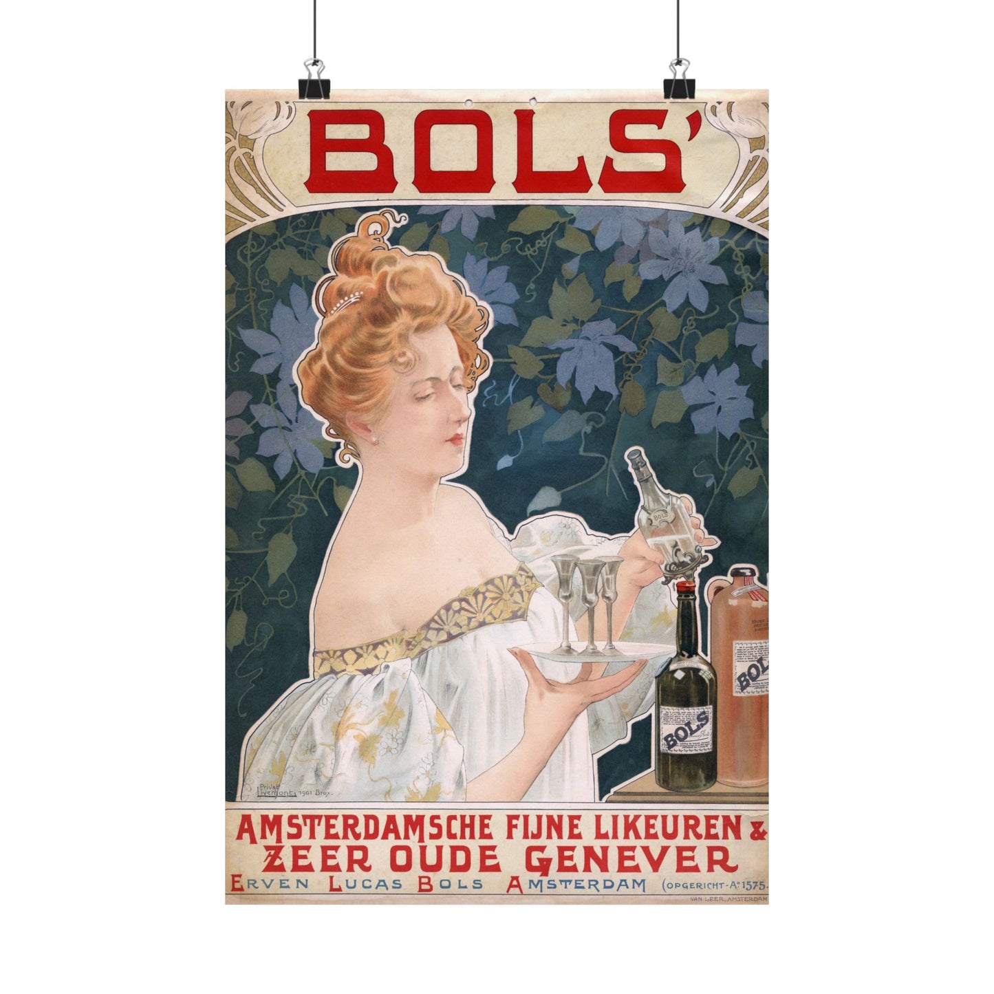 Bols' Amsterdamsche Fijne Likeuren - Henri Privat-Livemont (1901) - Wall Poster Print