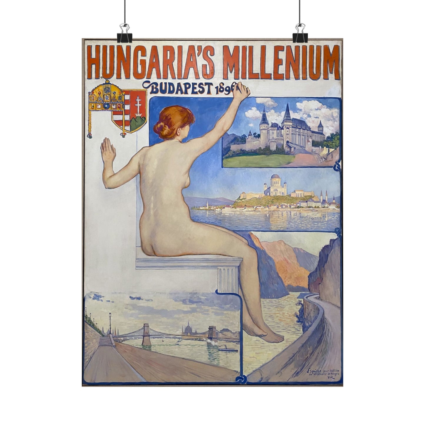 Hungaria's Millenium, Budapest 1896 - Théo Van Rysselberghe (1896) - Wall Poster Print