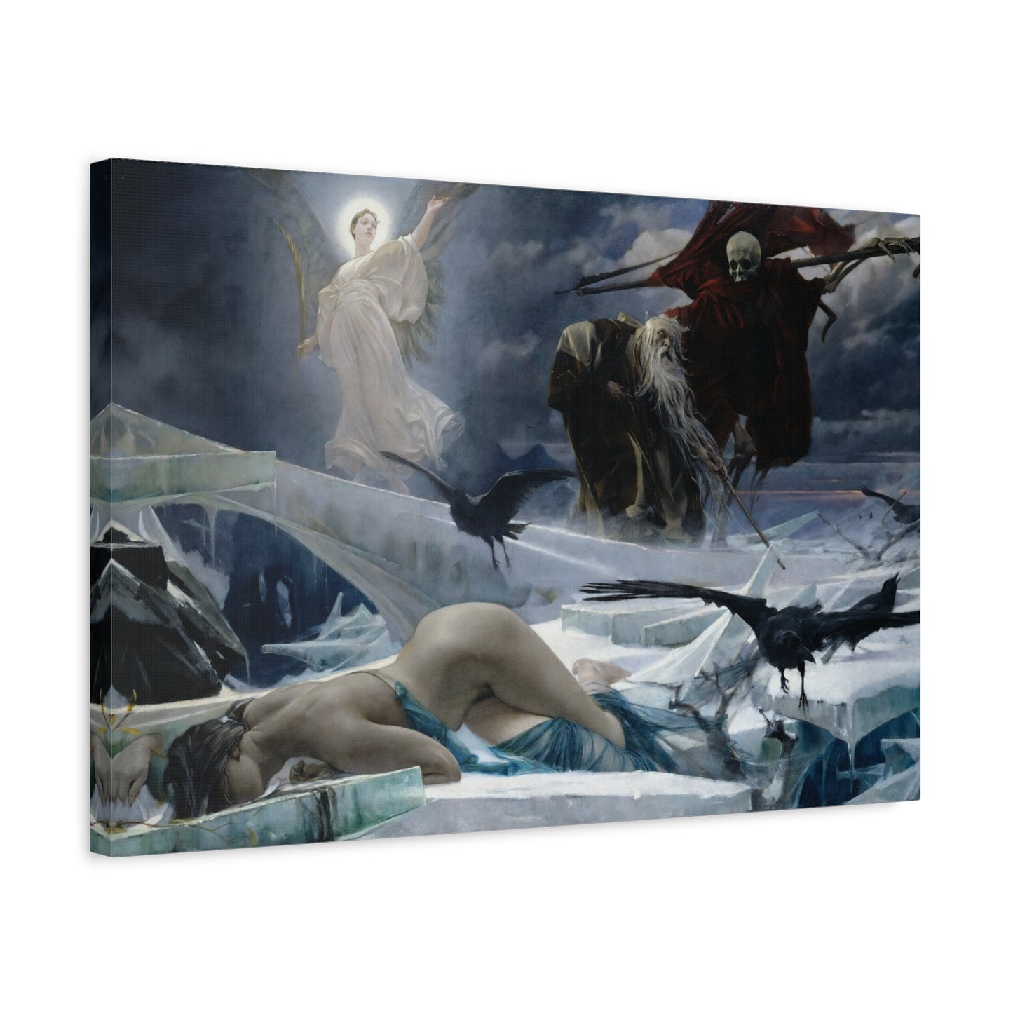 Ahasuerus at the End of the World - Adolf Hirémy-Hirschl (1888) - Stretched Canvas Print
