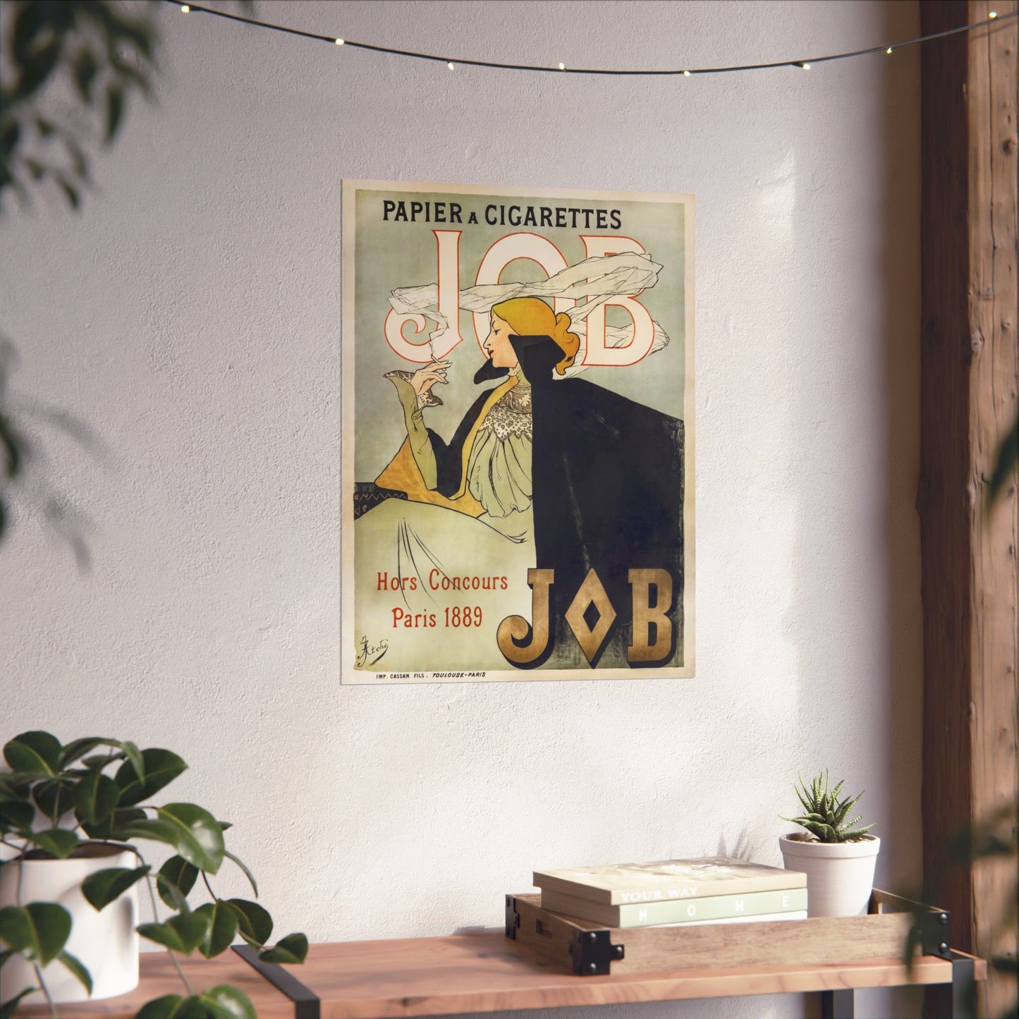Job Cigarettes Ad - Alphonse Mucha (1889) - Wall Poster Print