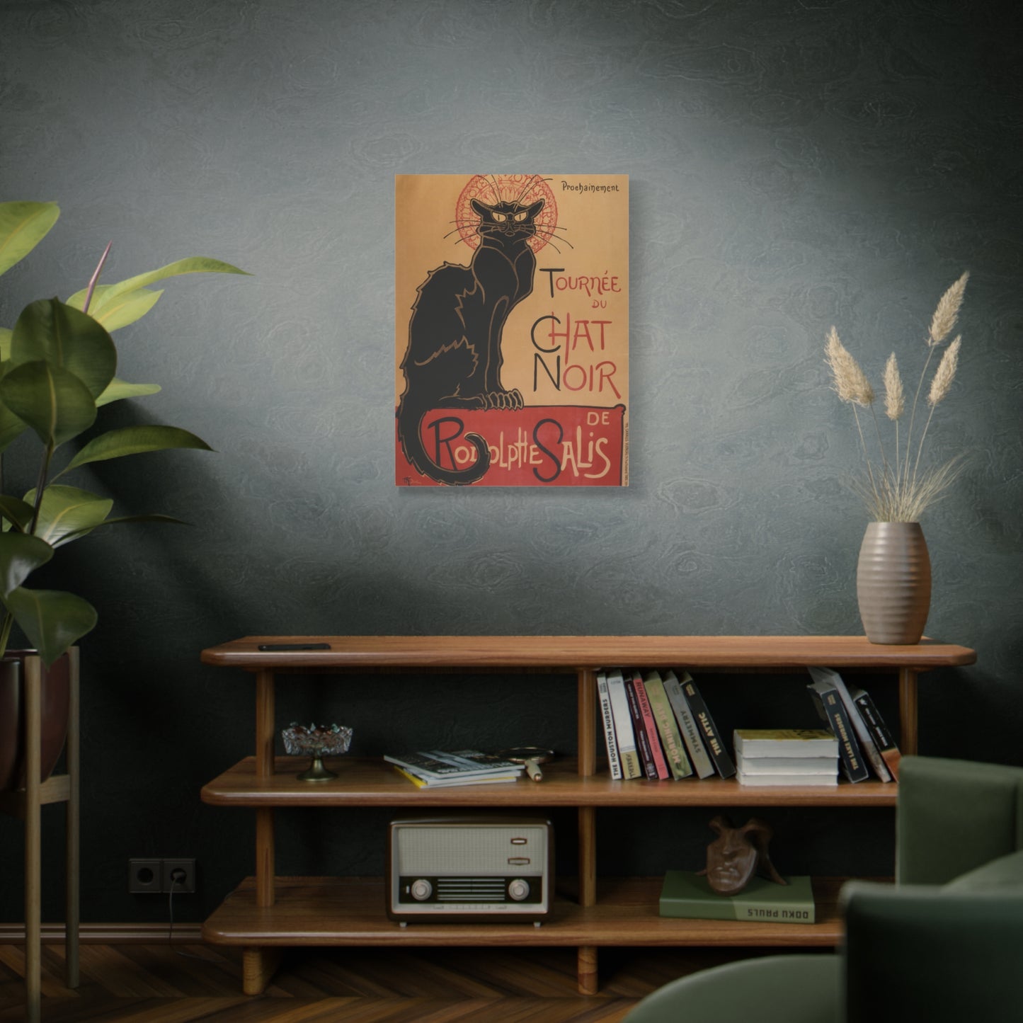 Le Chat Noir - Théophile Steinlen (1896) - Stretched Canvas Print