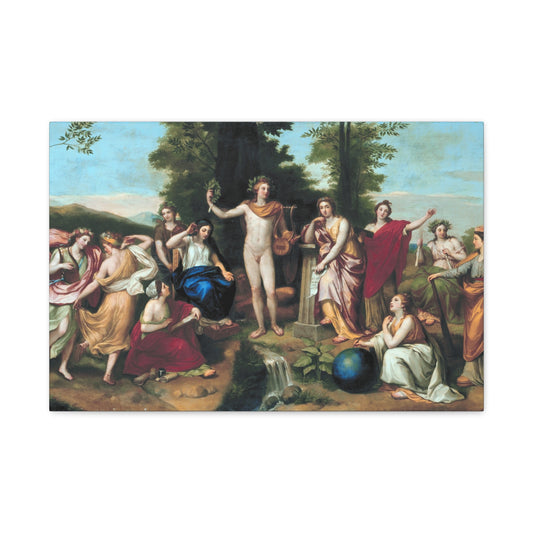 Parnassus - Anton Raphael Mengs (1761) - Stretched Canvas Print
