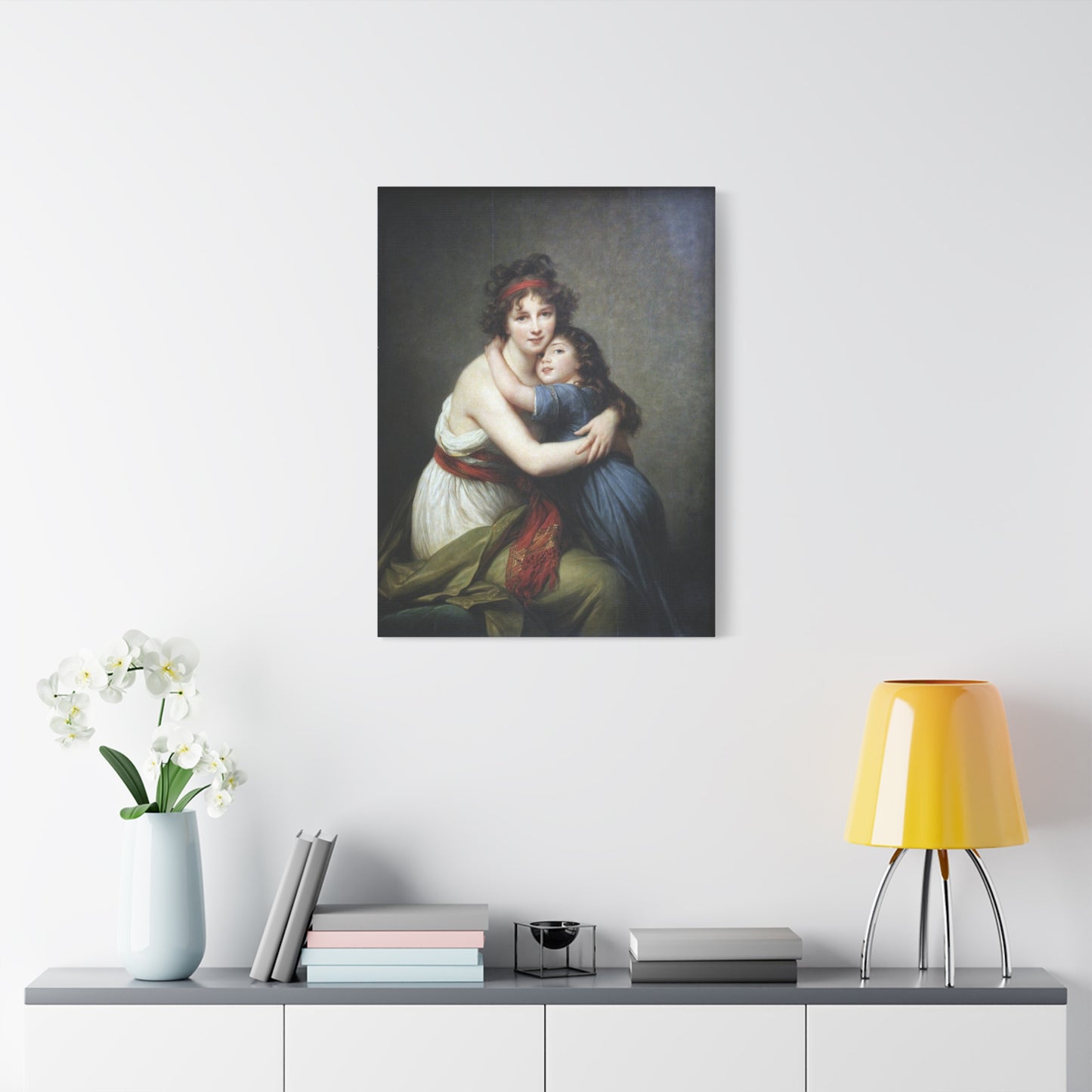 Self-Portrait with Julie (Self-Portrait à la Grecque) - Élisabeth Vigée Le Brun (1789) - Stretched Canvas Print