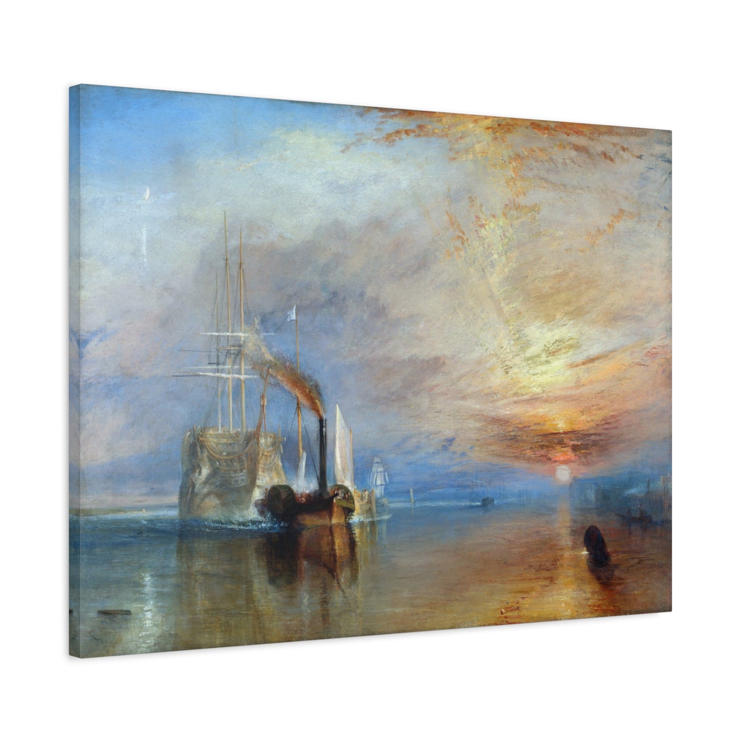 The Fighting Temeraire, J.M.W. Turner (1839) - Stretched Canvas Print
