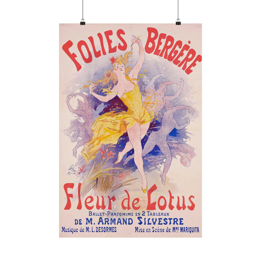 Folies Bergère, Fleur de Lotus - Jules Chéret (1893) - Wall Poster Print
