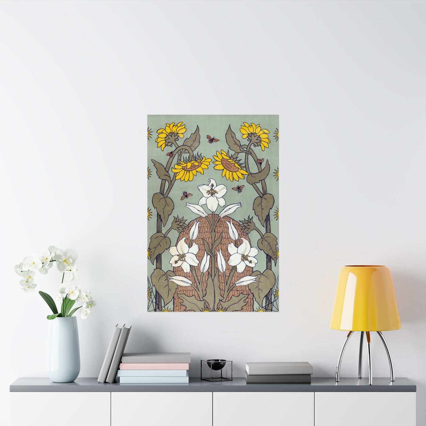 Bees and Beehive, National Exhibition of Women’s Labor in The Hague - Suze Fokker (1898) - Wall Poster Print