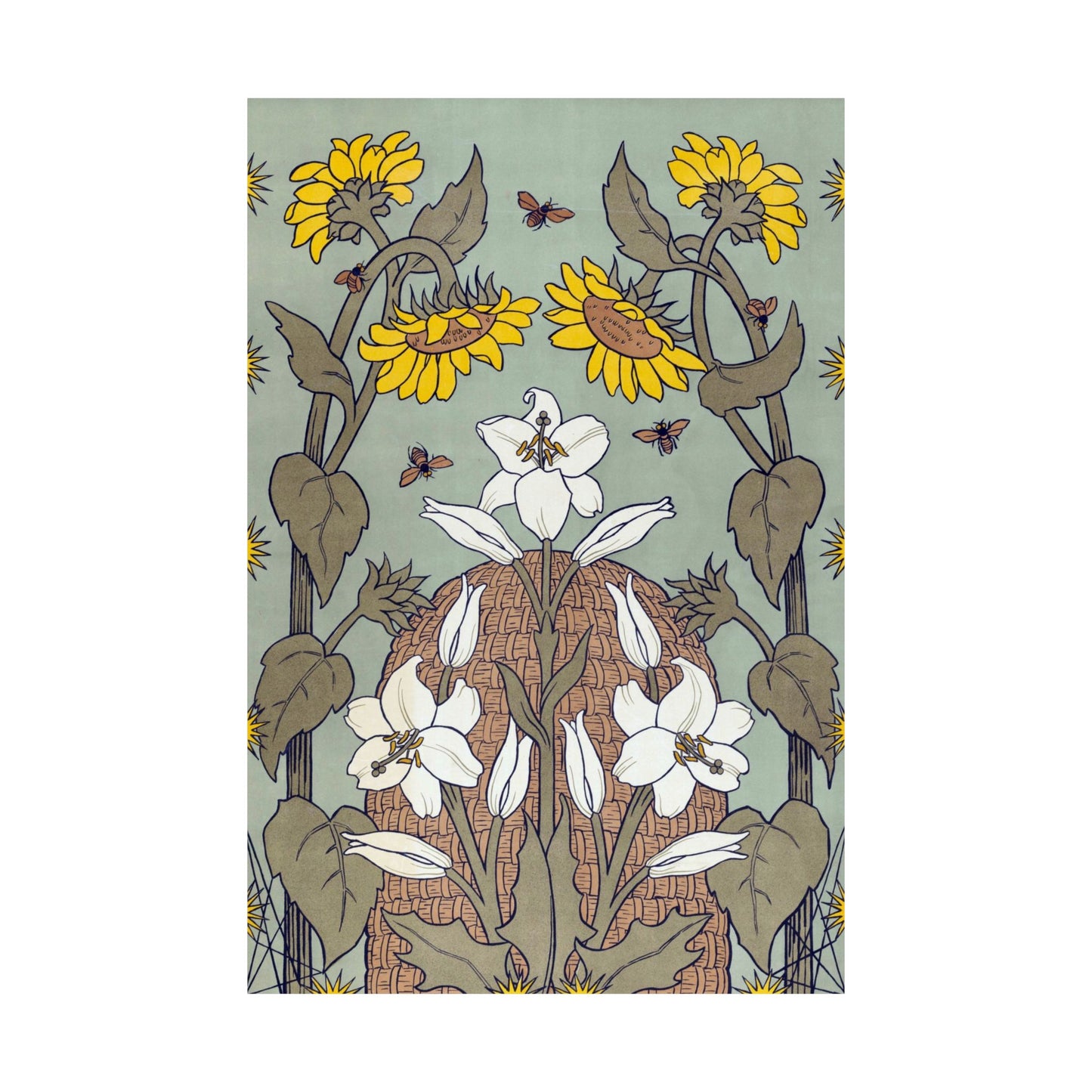 Bees and Beehive, National Exhibition of Women’s Labor in The Hague - Suze Fokker (1898) - Wall Poster Print