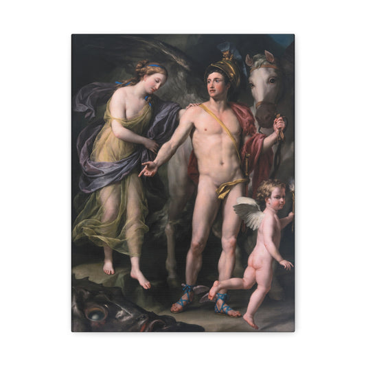 Perseus and Andromeda - Anton Raphael Mengs (c. 1760–1770) - Stretched Canvas Print