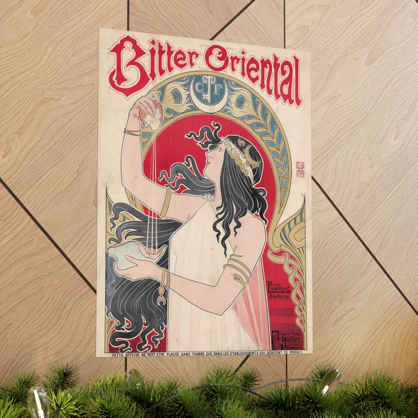 Bitter Oriental Ad - Henri Privat-Livemont (1897) - Wall Poster Print