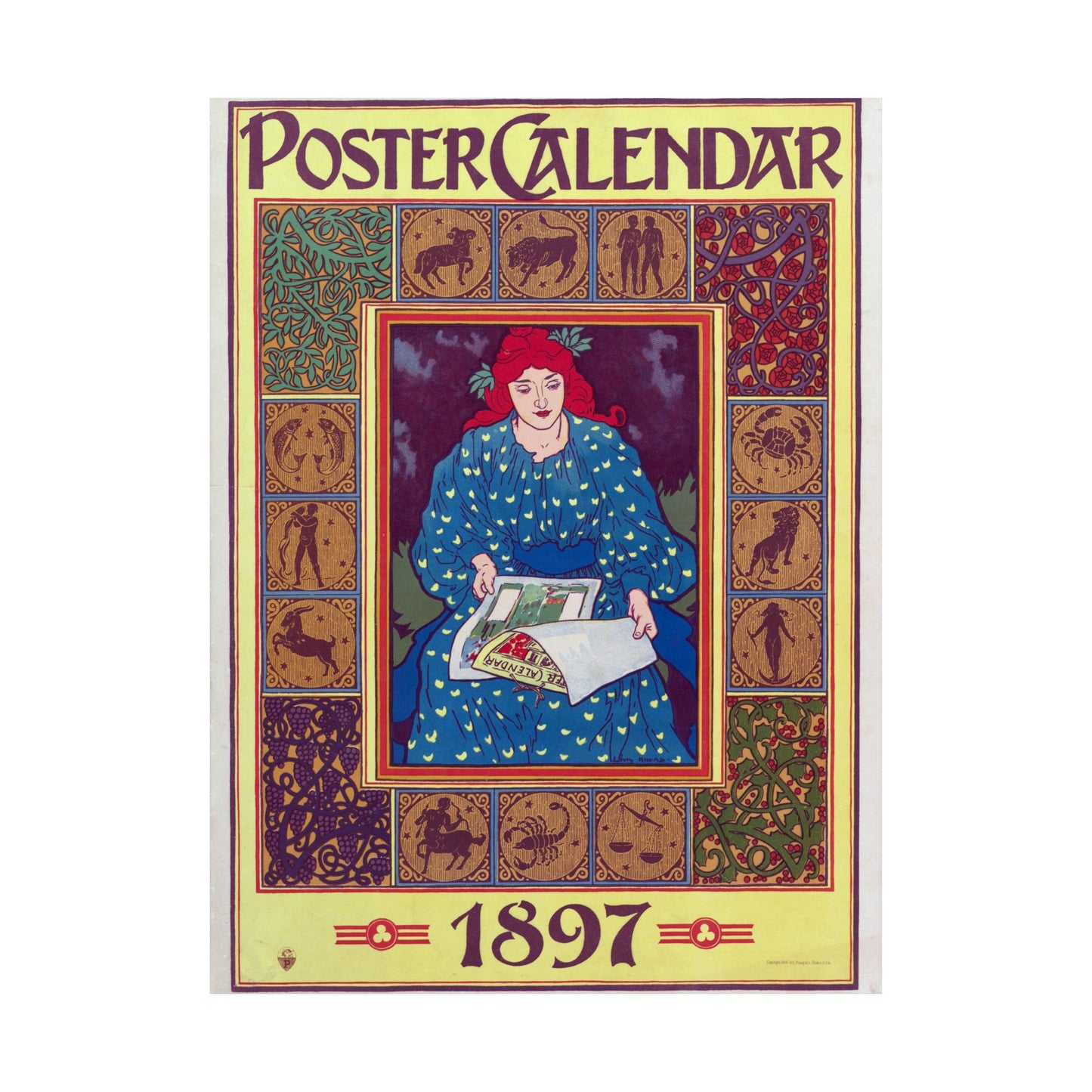 Poster Calendar - Louis John Rhead (1897) - Wall Poster Print