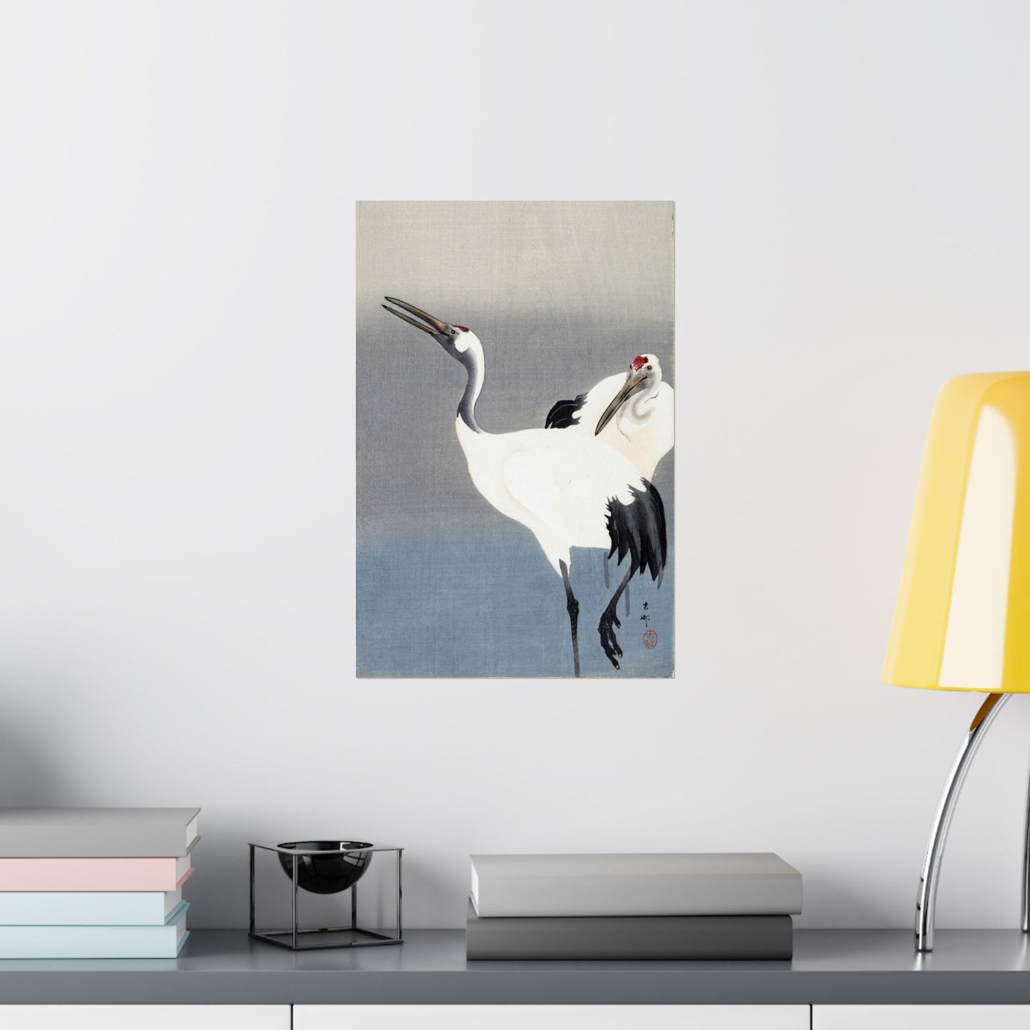 Two Cranes - Ohara Koson - Wall Poster Print