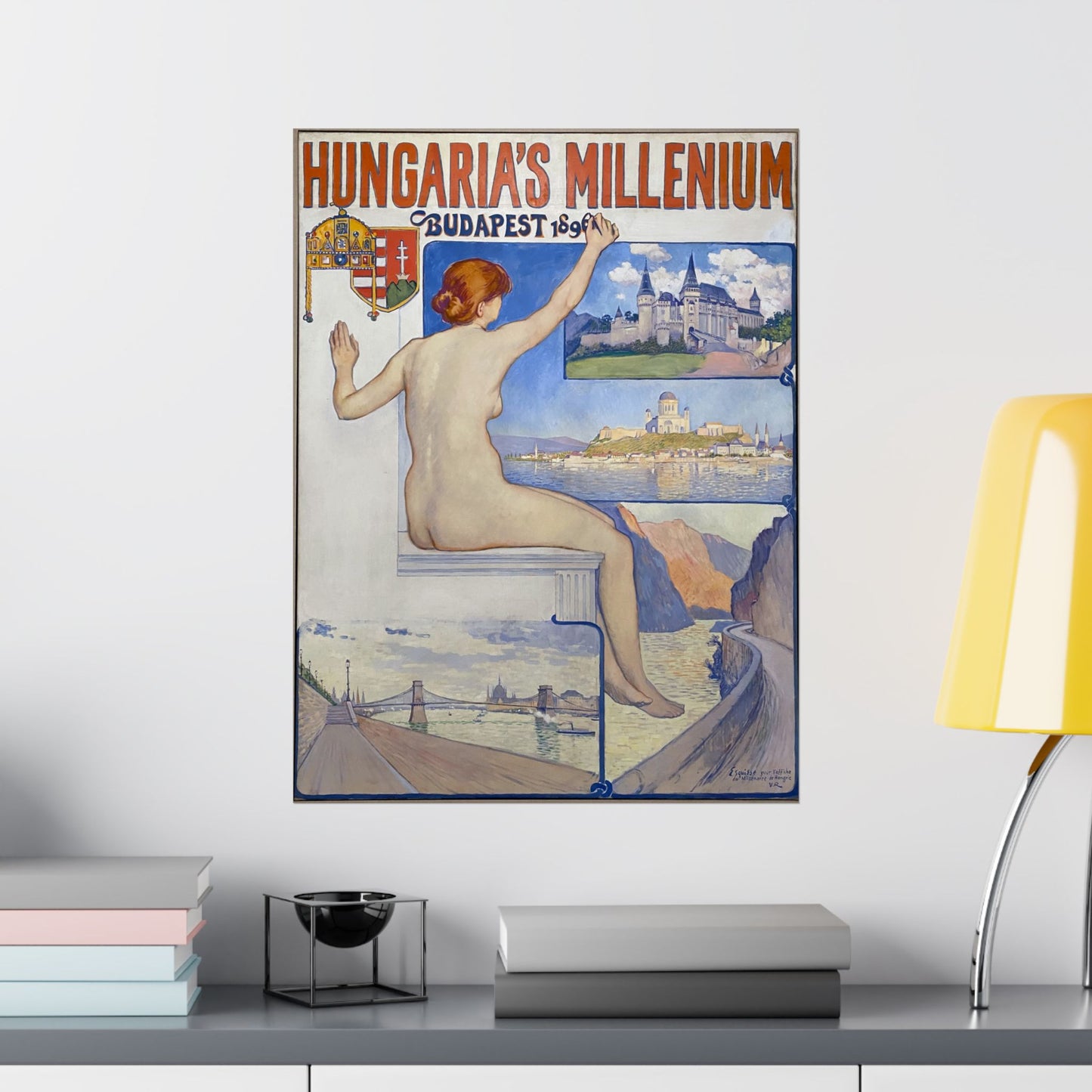 Hungaria's Millenium, Budapest 1896 - Théo Van Rysselberghe (1896) - Wall Poster Print