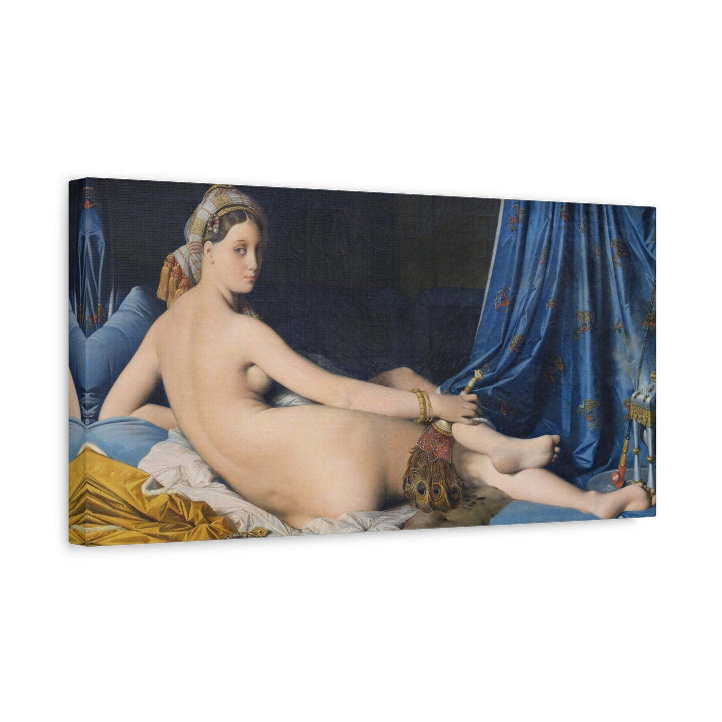 La Grande Odalisque - Jean-Auguste-Dominique Ingres (1814) - Stretched Canvas Print