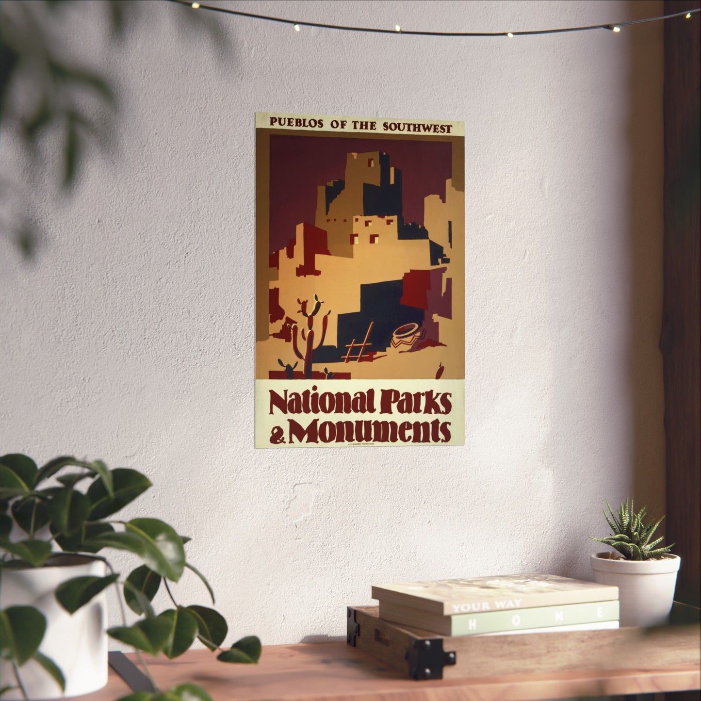 Pueblos of the Southwest, National Parks & Monuments - WPA Poster - Wall Poster Print
