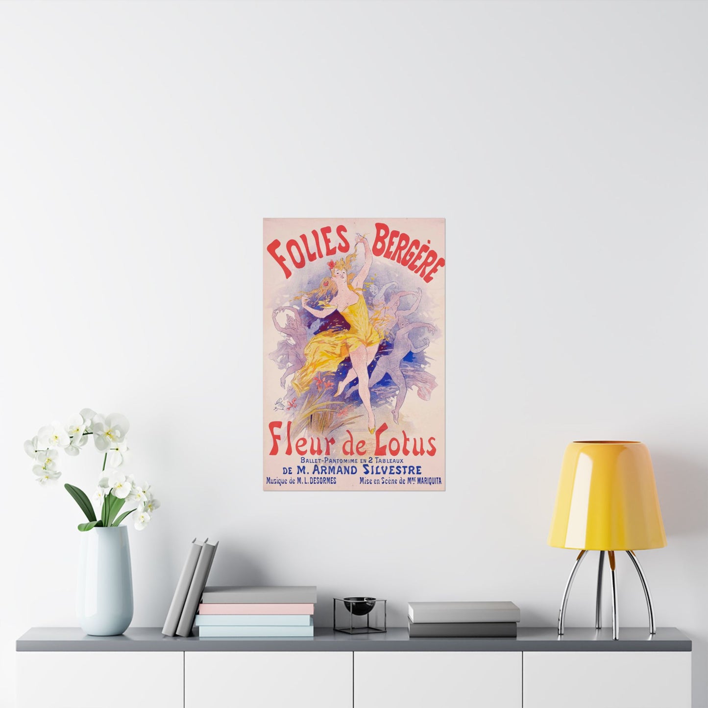 Folies Bergère, Fleur de Lotus - Jules Chéret (1893) - Wall Poster Print