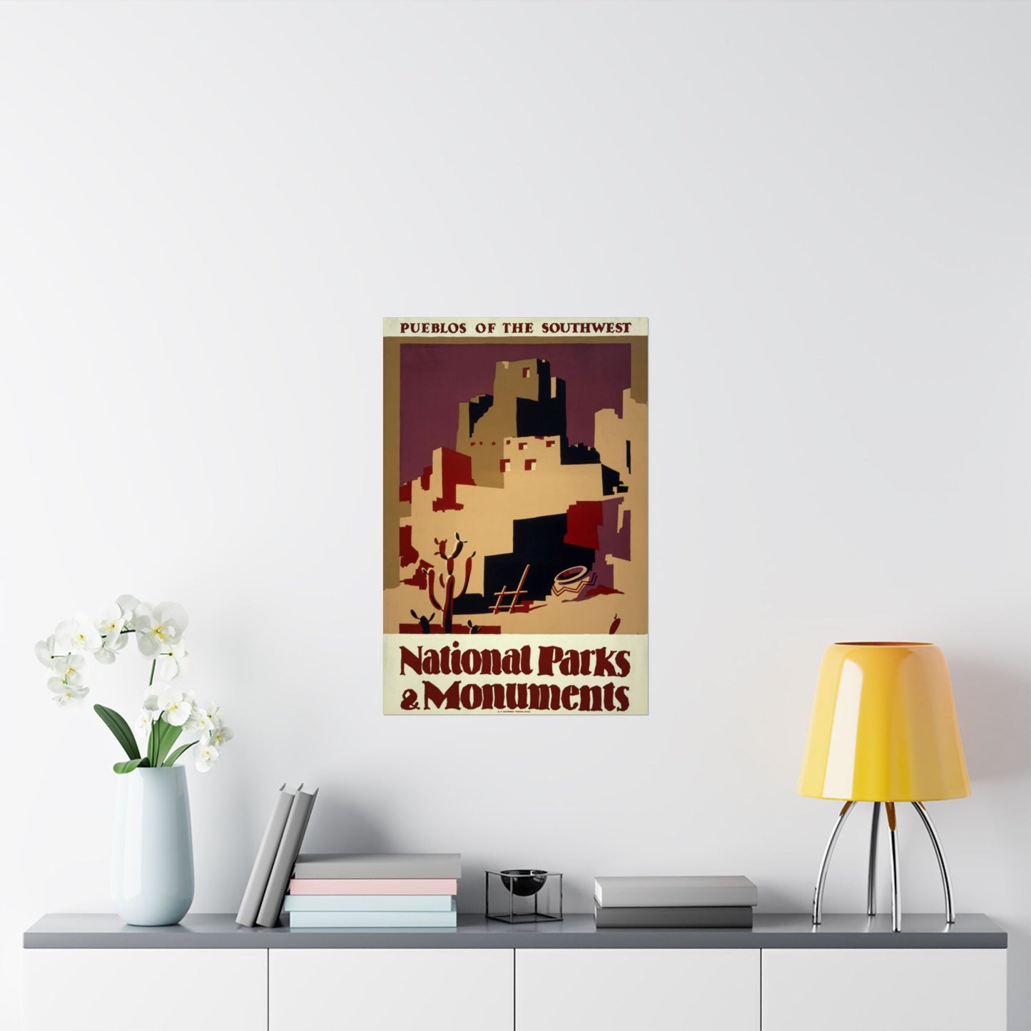 Pueblos of the Southwest, National Parks & Monuments - WPA Poster - Wall Poster Print