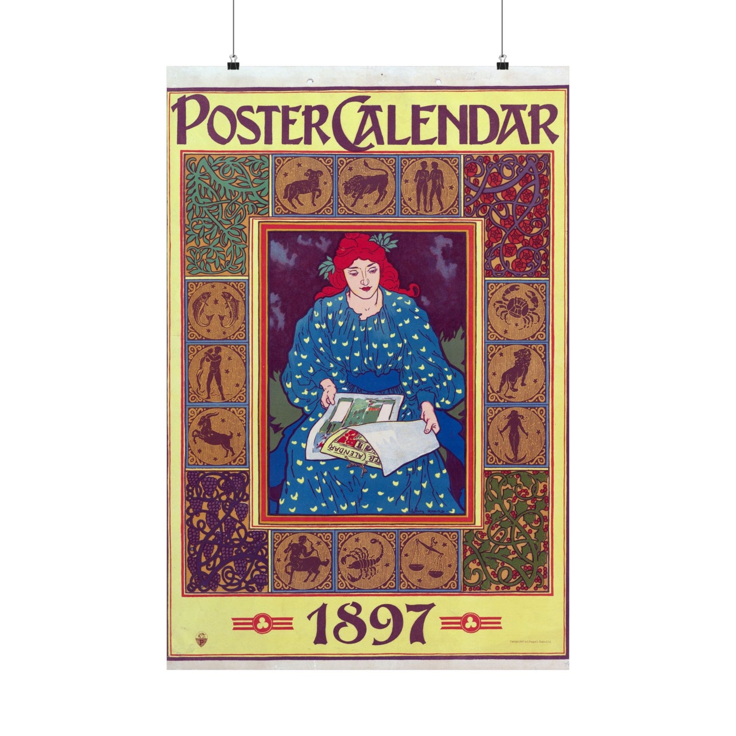 Poster Calendar - Louis John Rhead (1897) - Wall Poster Print