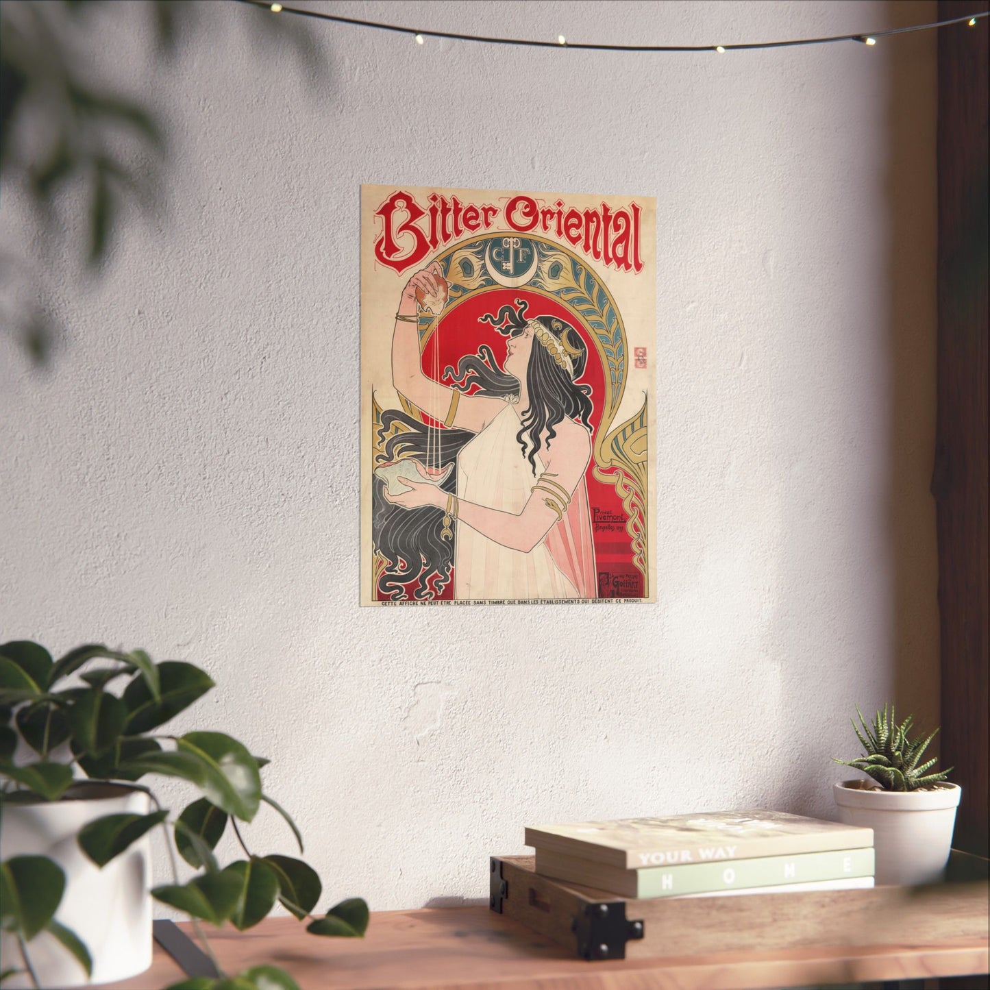 Bitter Oriental Ad - Henri Privat-Livemont (1897) - Wall Poster Print