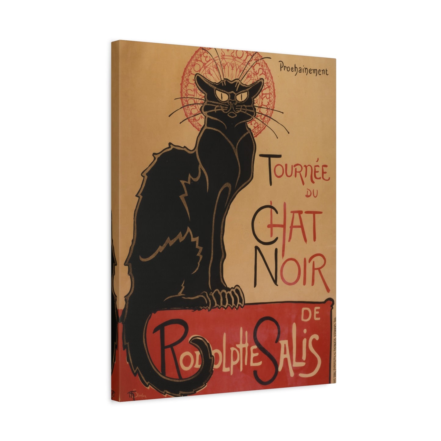 Le Chat Noir - Théophile Steinlen (1896) - Stretched Canvas Print