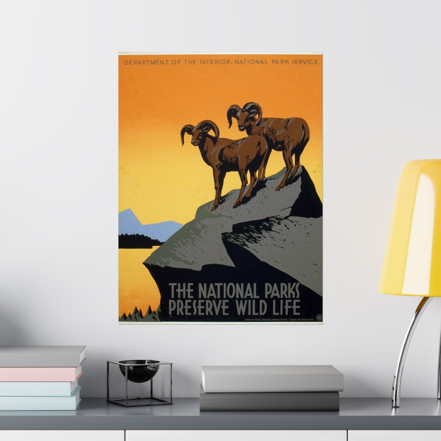 The National Parks Preserve Wild Life - WPA Poster (c. 1930s) - Wall Poster Print