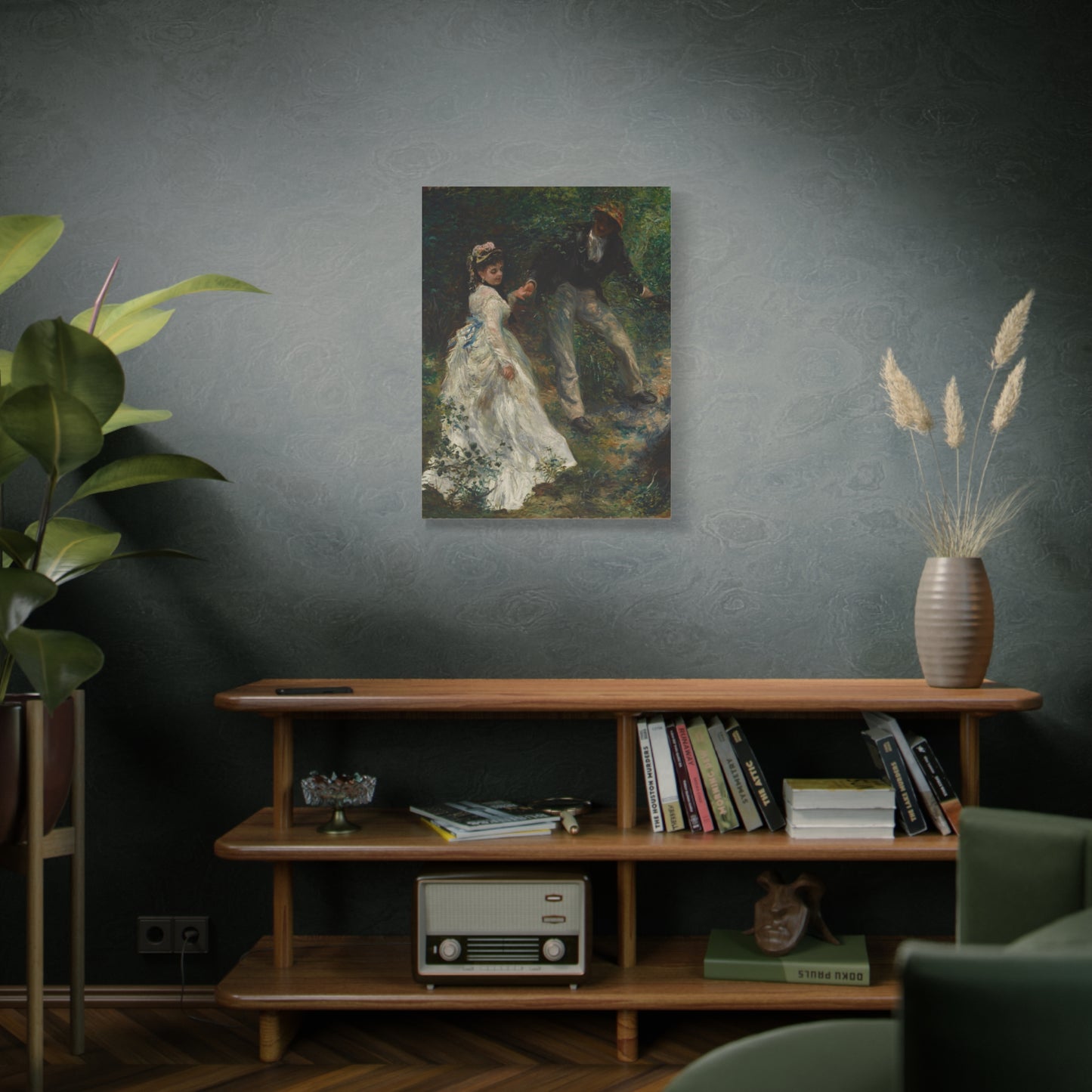 La Promenade - Pierre-Auguste Renoir (1870) - Stretched Canvas Print