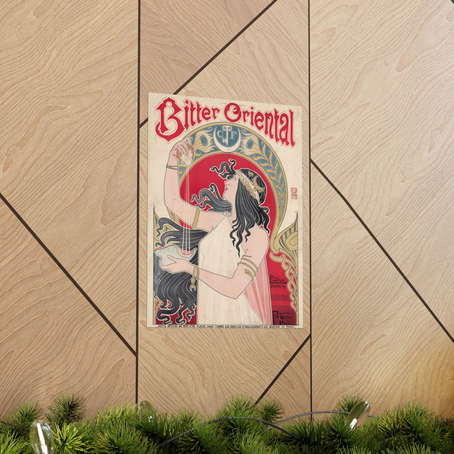 Bitter Oriental Ad - Henri Privat-Livemont (1897) - Wall Poster Print