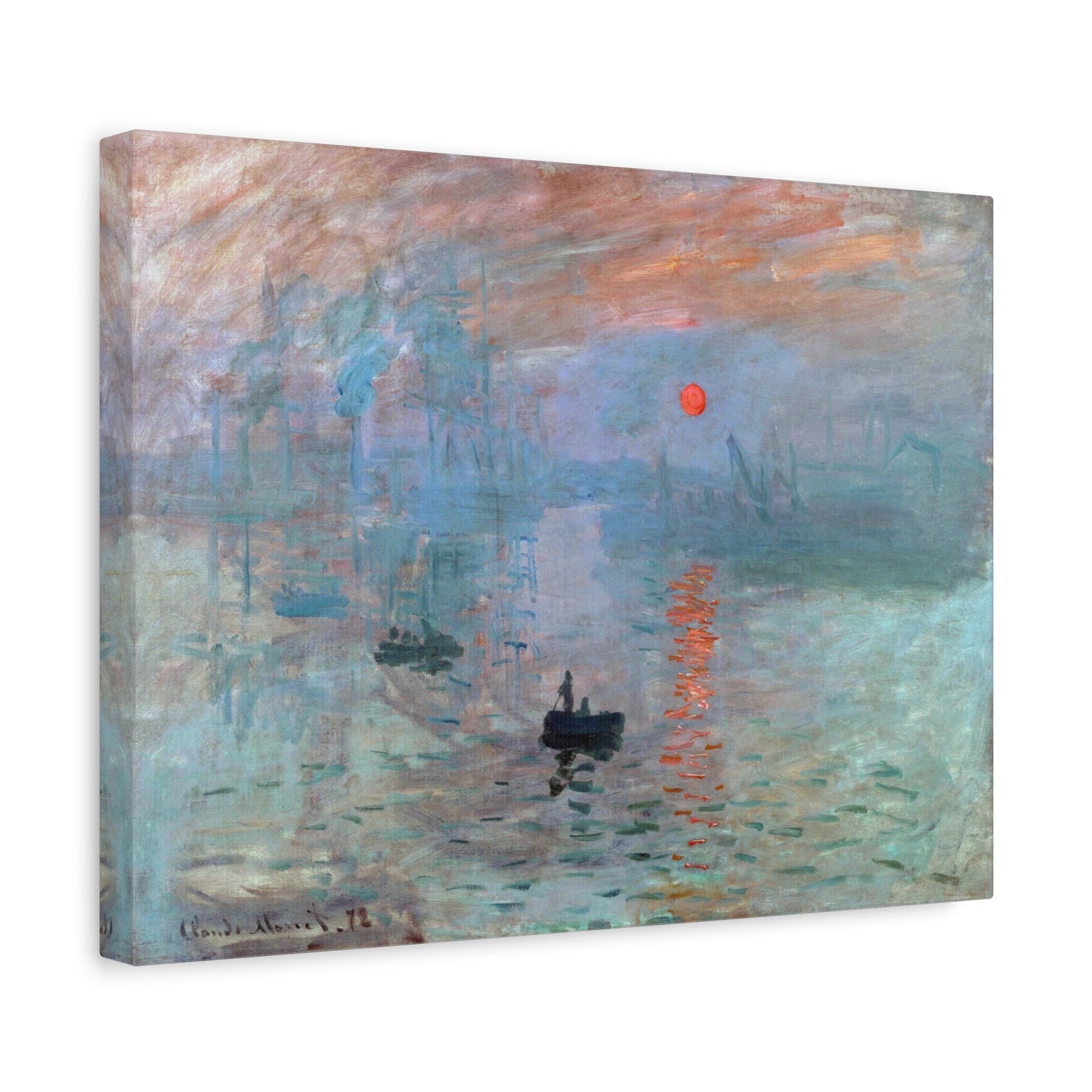 Impression, Sunrise - Claude Monet (1872) - Stretched Canvas Print