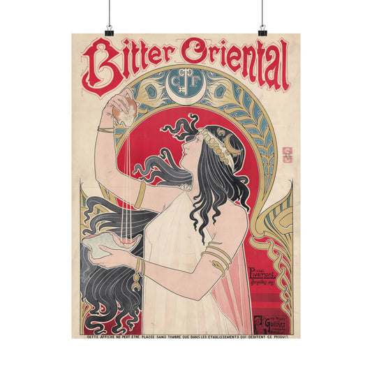 Bitter Oriental Ad - Henri Privat-Livemont (1897) - Wall Poster Print